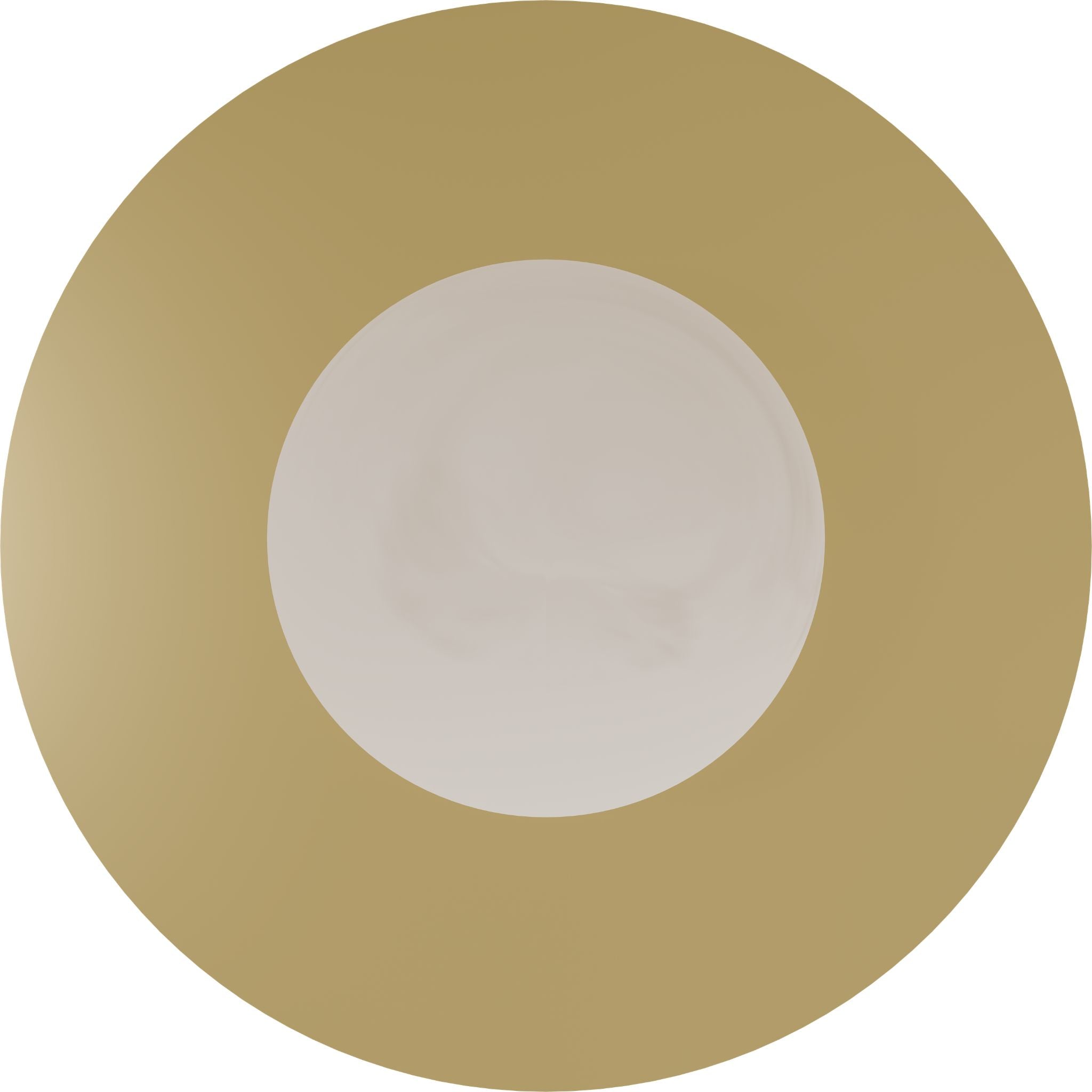 Calibo Crest Alabaster Glass 140mm Orb Wall Light Round Plate 300mm | Brass - Dubbo Lighting Centre
