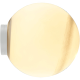 Calibo Crest Alabaster Glass 140mm Orb Wall Light | White - Dubbo Lighting Centre
