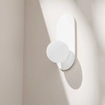Calibo Crest Opal Glass 120mm Orb Wall Light Oval Plate 320mm | White - Dubbo Lighting Centre