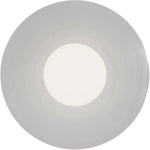 Calibo Crest Opal Glass 120mm Orb Wall Light Round Plate 300mm | White - Dubbo Lighting Centre