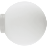 Calibo Crest Opal Glass 120mm Orb Wall Light | White - Dubbo Lighting Centre