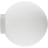 Calibo Crest Opal Glass 120mm Orb Wall Light | White - Dubbo Lighting Centre