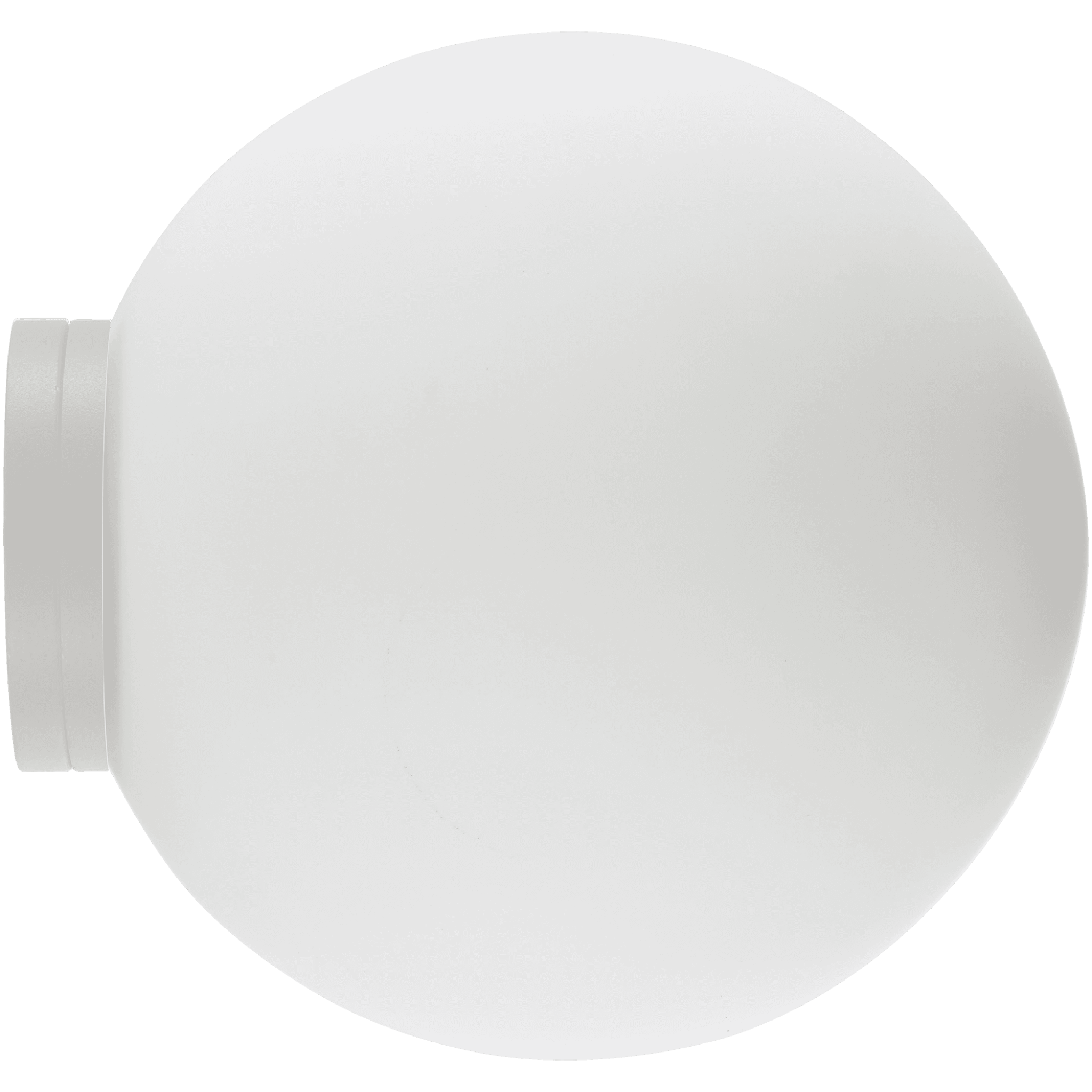 Calibo Crest Opal Glass 120mm Orb Wall Light | White - Dubbo Lighting Centre