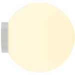 Calibo Crest Opal Glass 120mm Orb Wall Light | White - Dubbo Lighting Centre