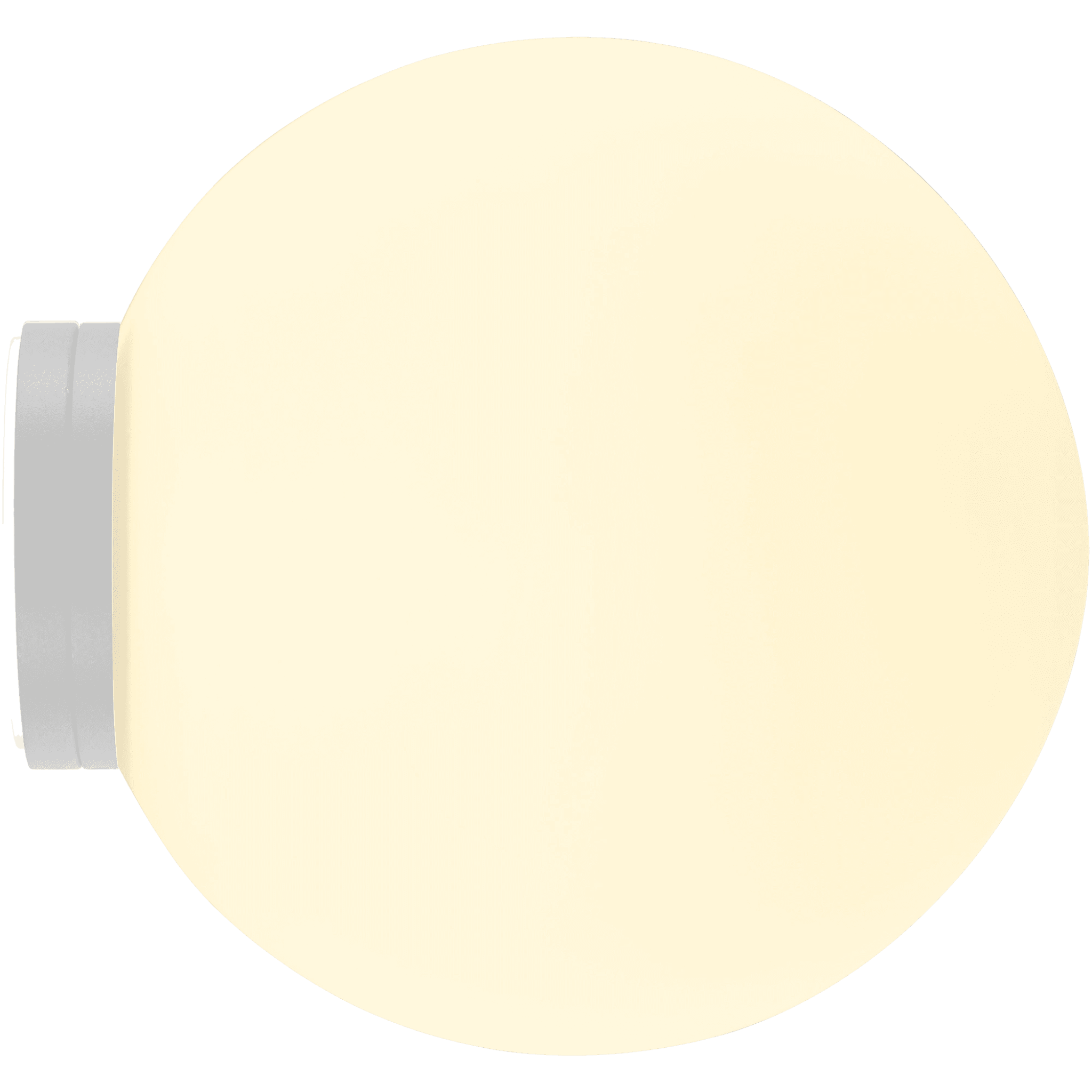 Calibo Crest Opal Glass 120mm Orb Wall Light | White - Dubbo Lighting Centre