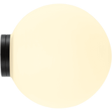 Calibo Crest Opal Glass 140mm Orb Wall Light | Black - Dubbo Lighting Centre