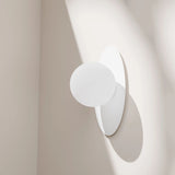 Calibo Crest Opal Glass 140mm Orb Wall Light Oval Plate 300mm | White - Dubbo Lighting Centre