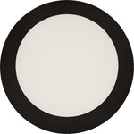 Calibo Crest Opal Glass 140mm Orb Wall Light Round Plate 200mm | Black - Dubbo Lighting Centre