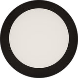 Calibo Crest Opal Glass 140mm Orb Wall Light Round Plate 200mm | Black - Dubbo Lighting Centre