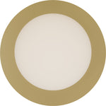 Calibo Crest Opal Glass 140mm Orb Wall Light Round Plate 200mm | Brass - Dubbo Lighting Centre