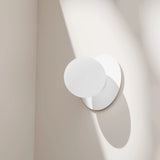 Calibo Crest Opal Glass 140mm Orb Wall Light Round Plate 200mm | White - Dubbo Lighting Centre