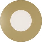 Calibo Crest Opal Glass 140mm Orb Wall Light Round Plate 300mm | Brass - Dubbo Lighting Centre