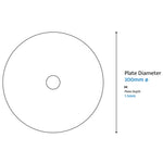 Calibo Crest Opal Glass 140mm Orb Wall Light Round Plate 300mm | Brass - Dubbo Lighting Centre