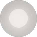 Calibo Crest Opal Glass 140mm Orb Wall Light Round Plate 300mm | White - Dubbo Lighting Centre