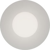 Calibo Crest Opal Glass 140mm Orb Wall Light Round Plate 300mm | White - Dubbo Lighting Centre