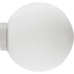 Calibo Crest Opal Glass 140mm Orb Wall Light | White - Dubbo Lighting Centre