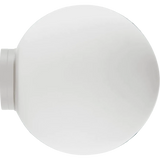 Calibo Crest Opal Glass 140mm Orb Wall Light | White - Dubbo Lighting Centre