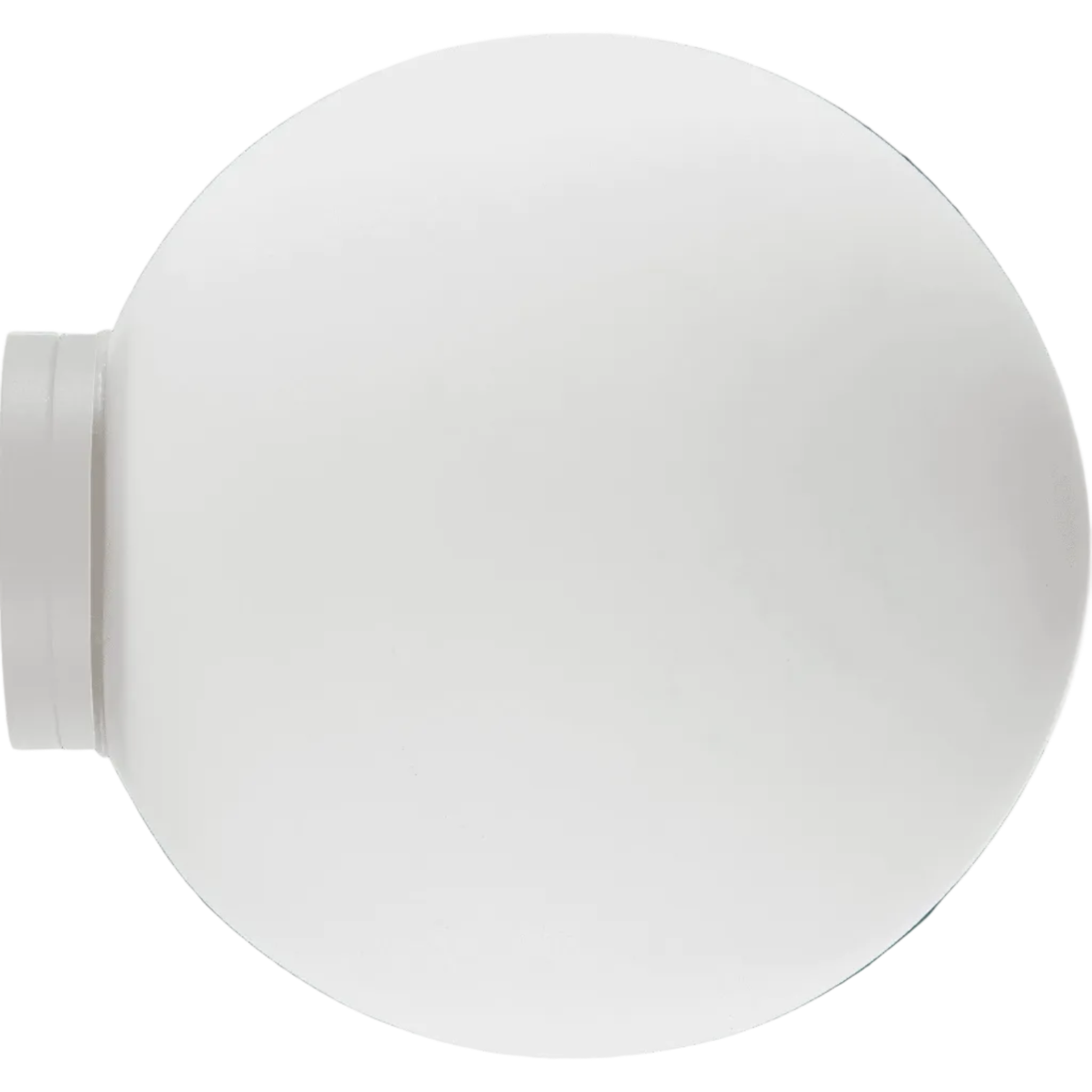 Calibo Crest Opal Glass 140mm Orb Wall Light | White - Dubbo Lighting Centre