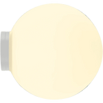 Calibo Crest Opal Glass 140mm Orb Wall Light | White - Dubbo Lighting Centre