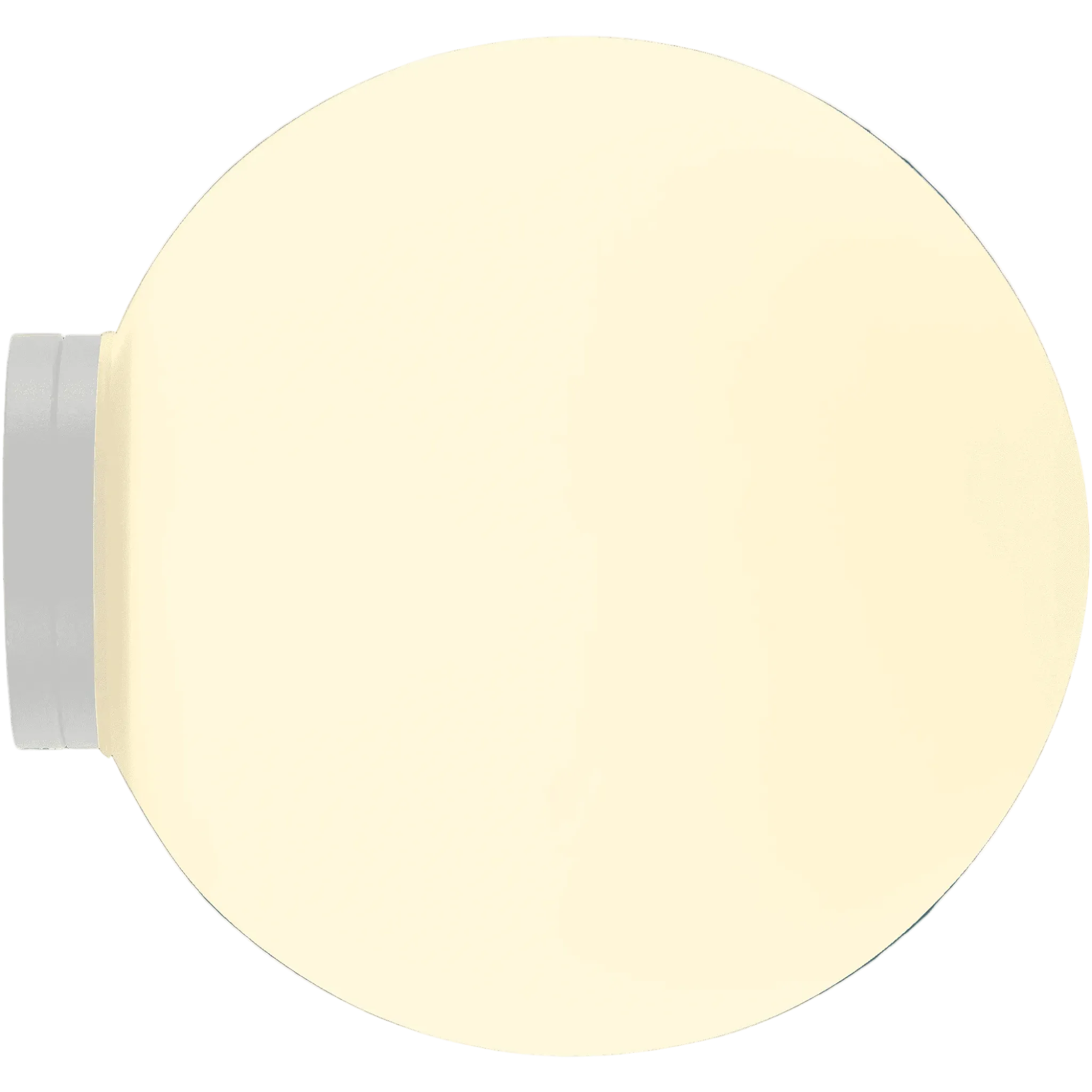 Calibo Crest Opal Glass 140mm Orb Wall Light | White - Dubbo Lighting Centre