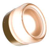 Calibo Gull Round Frosted Acrylic 3CCT LED Exterior Wall Light | Brass - Dubbo Lighting Centre