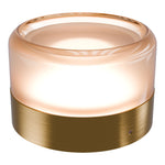 Calibo Gull Round Frosted Acrylic 3CCT LED Exterior Wall Light | Brass - Dubbo Lighting Centre