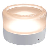 Calibo Gull Round Frosted Acrylic 3CCT LED Exterior Wall Light | White - Dubbo Lighting Centre
