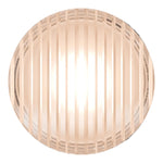 Calibo Gull Round Ribbed Acrylic 3CCT LED Exterior Wall Light | White - Dubbo Lighting Centre