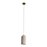 Calibo Inspire Crafted Travertine Round Top Cylinder Pendant Light | Beige - Dubbo Lighting Centre