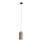 Calibo Inspire Crafted Travertine Round Top Cylinder Pendant Light | Beige - Dubbo Lighting Centre
