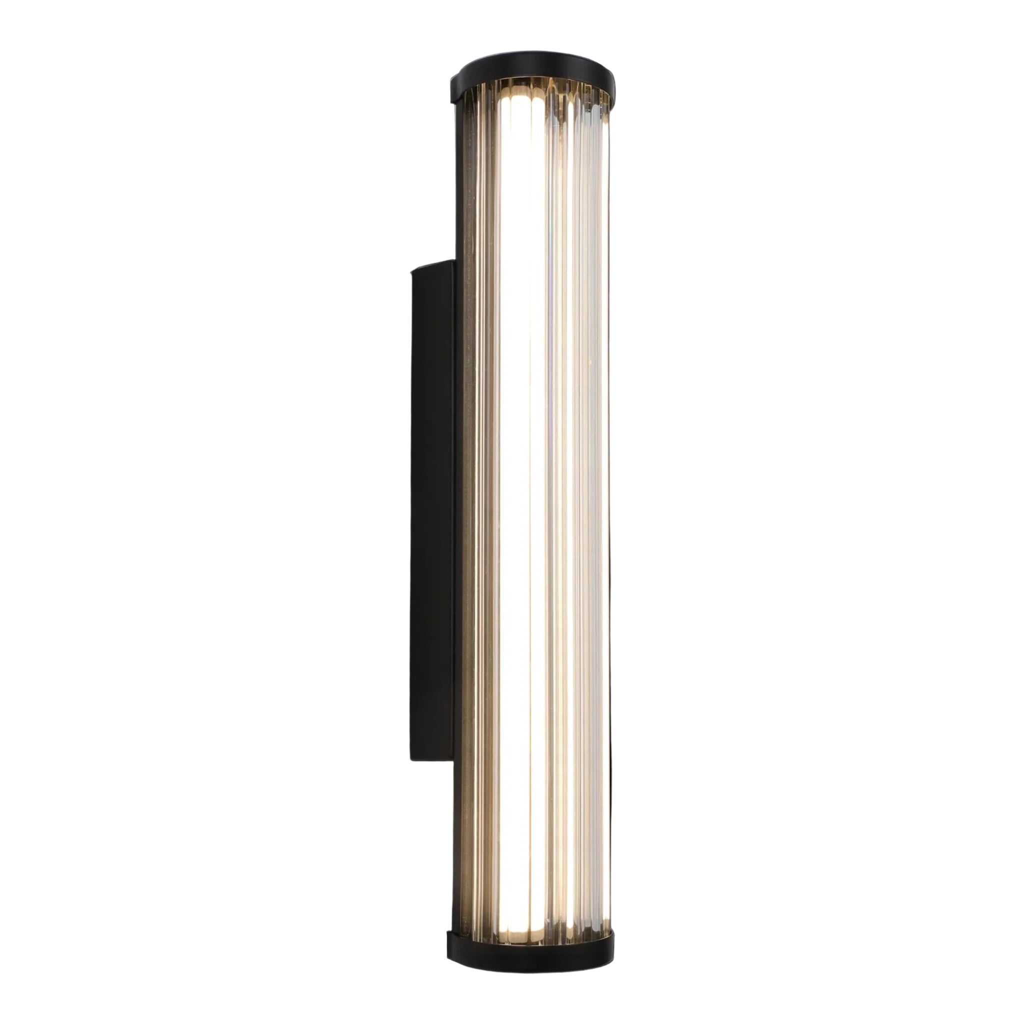 Calibo Junco Vertical Slimline Tubular 3CCT LED Exterior Wall Light | Small - Dubbo Lighting Centre