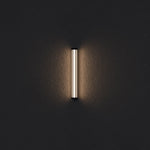Calibo Junco Vertical Slimline Tubular 3CCT LED Exterior Wall Light | Small - Dubbo Lighting Centre