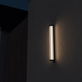 Calibo Junco Vertical Slimline Tubular 3CCT LED Exterior Wall Light | Small - Dubbo Lighting Centre