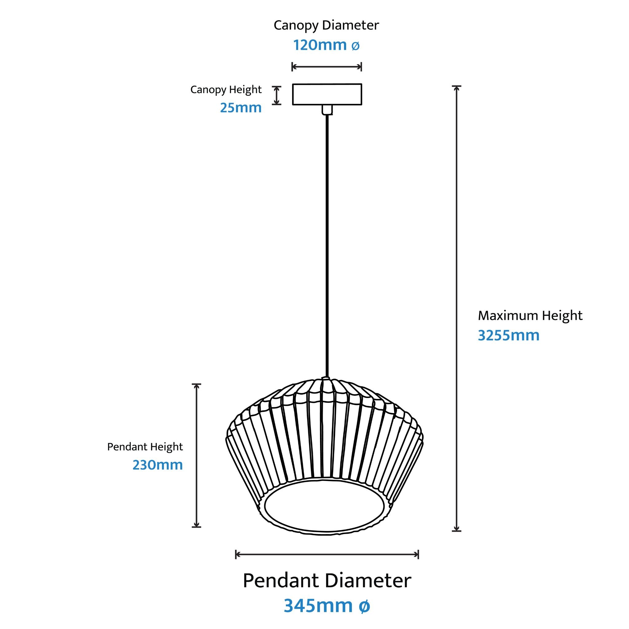 Calibo Munia Sculptural Fluted Dome Pendant with Paintable Gypsum Surface | White - Dubbo Lighting Centre