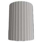 Calibo Munia Sculptural Fluted Up/Down Wall Light with Paintable Gypsum Surface | White - Dubbo Lighting Centre