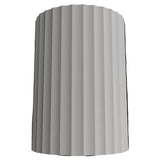 Calibo Munia Sculptural Fluted Up/Down Wall Light with Paintable Gypsum Surface | White - Dubbo Lighting Centre