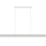 Calibo Munia Sculptural Ribbed LED Linear Pendant with Paintable Gypsum Surface | White - Dubbo Lighting Centre