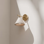 Calibo Orville Modern Travertine Stone Cone Wall Light | Beige - Dubbo Lighting Centre
