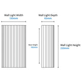 Calibo Orville Travertine Reeded Up/Down LED Wall Light | Beige - Dubbo Lighting Centre