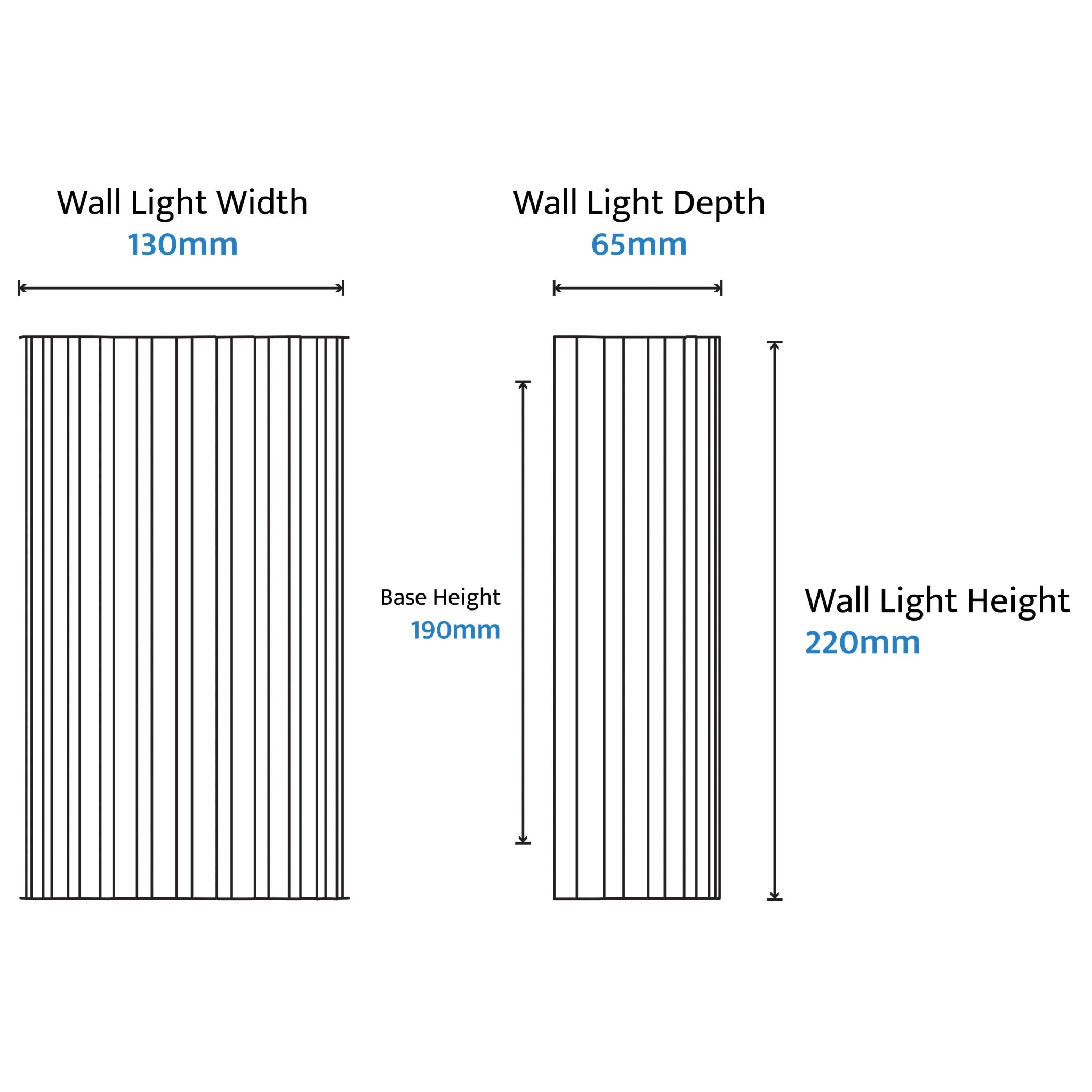 Calibo Orville Travertine Reeded Up/Down LED Wall Light | Beige - Dubbo Lighting Centre