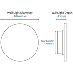 Calibo Orville Travertine Stone Eclipse Wall Light | Beige - Dubbo Lighting Centre