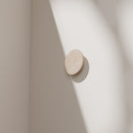 Calibo Orville Travertine Stone Eclipse Wall Light | Beige - Dubbo Lighting Centre