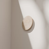Calibo Orville Travertine Stone Eclipse Wall Light | Beige - Dubbo Lighting Centre