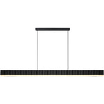 Calibo Prinia Modern Fluted 2532mm Linear Pendant Light | Black - Dubbo Lighting Centre