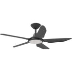 Calibo Storm 42" (1070mm) 5 Blade 18W Tricolour LED Light Indoor/Outdoor DC Ceiling Fan & Remote | Black - Dubbo Lighting Centre