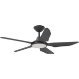 Calibo Storm 42" (1070mm) 5 Blade 18W Tricolour LED Light Indoor/Outdoor DC Ceiling Fan & Remote | Black - Dubbo Lighting Centre