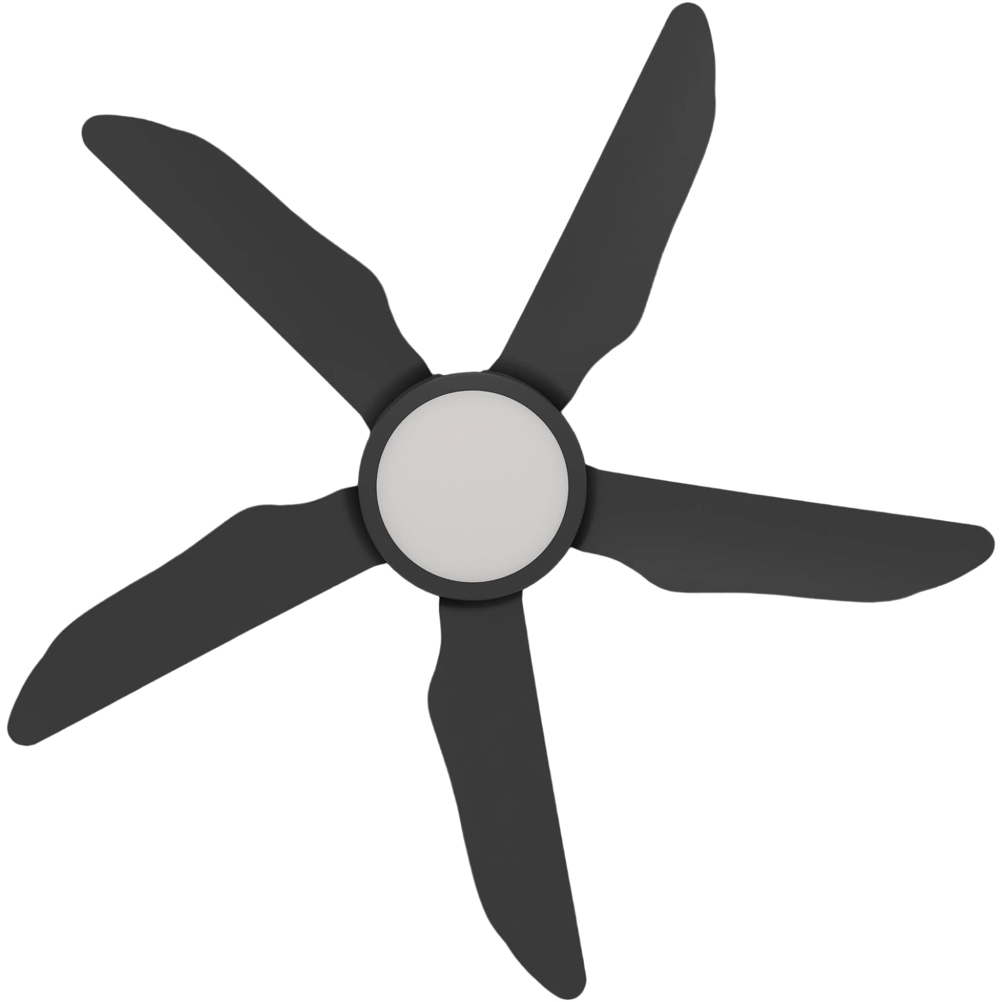 Calibo Storm 42" (1070mm) 5 Blade 18W Tricolour LED Light Indoor/Outdoor DC Ceiling Fan & Remote | Black - Dubbo Lighting Centre