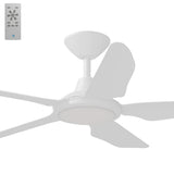 Calibo Storm 42" (1070mm) 5 Blade 18W Tricolour LED Light Indoor/Outdoor DC Ceiling Fan & Remote | White - Dubbo Lighting Centre