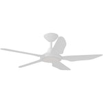 Calibo Storm 42" (1070mm) 5 Blade 18W Tricolour LED Light Indoor/Outdoor DC Ceiling Fan & Remote | White - Dubbo Lighting Centre