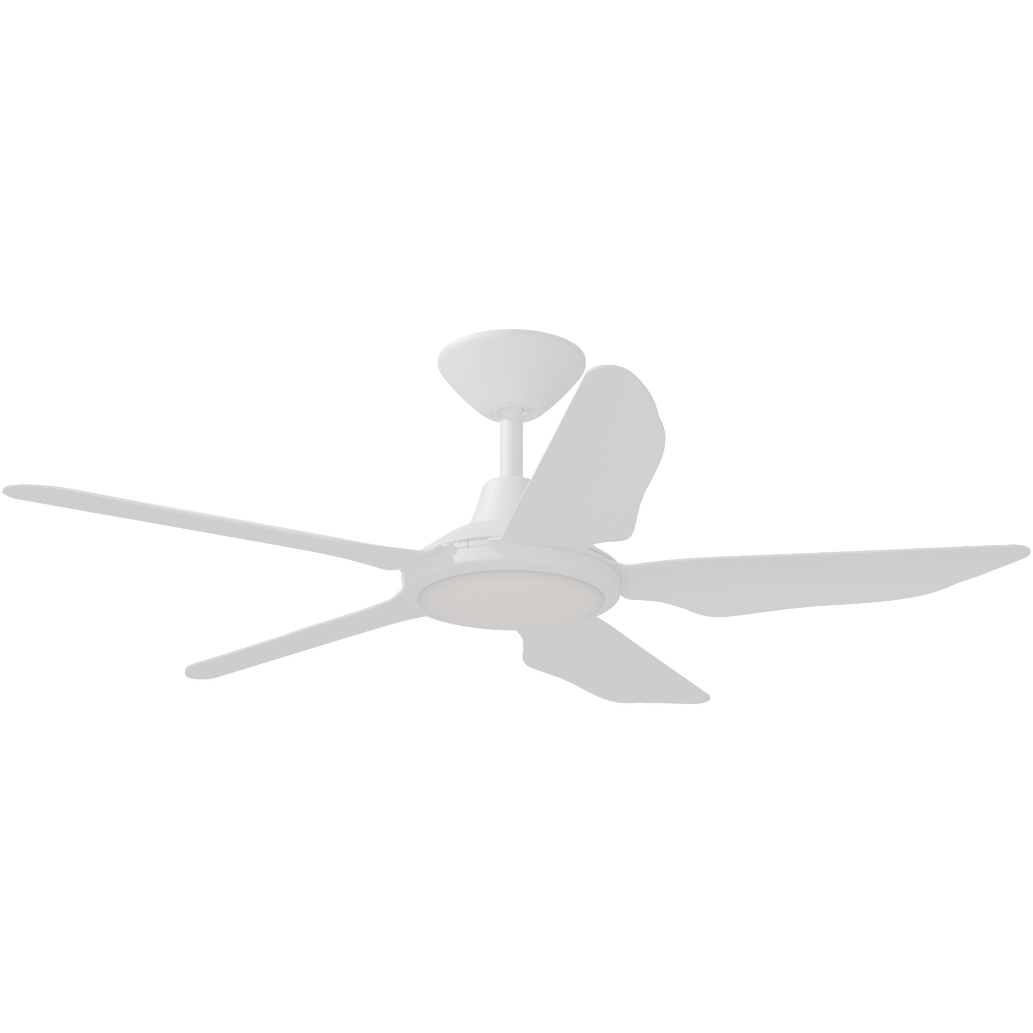 Calibo Storm 42" (1070mm) 5 Blade 18W Tricolour LED Light Indoor/Outdoor DC Ceiling Fan & Remote | White - Dubbo Lighting Centre